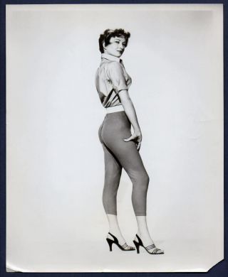 Leggy Actress Carol Ohmart Rare Pin - Up Portrait Vintage Orig Photo 8x10