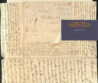 Gb Entire Letter Buckinghamshire Chesham High Wycombe 1817{samwells} Ms3778
