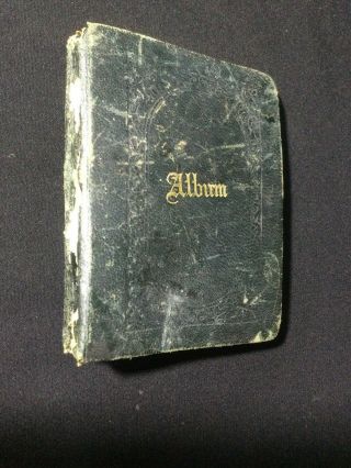 Small Victorian Scrap Album,  Dated 1852