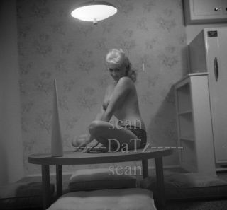 Vintage 1950s Negative - Nude Blonde Pinup Girl Marge Martin - Cheesecake T981151