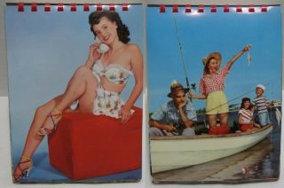 1952 Calendar Salesman Sample Book With 67 Pictures: Pin Up,  Religious,  Kids,
