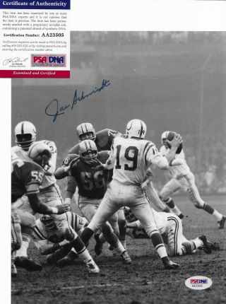 Joe Schmidt Detroit Lions Autographed Signed 8x10 Photo PSA/DNA HOF AA23505 2