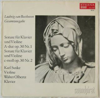 Suske Olbertz Beethoven Violin Sonatas Op.  30 1 & 2 Eterna Ed.  1 Stereo 826020 Nm