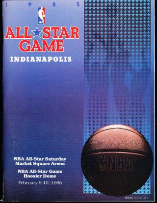 2/10 1985 All Star Game Program Michael Jordan Em