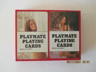 Rare Vintage " 2 " 1973 Playboy Playing Cards - - - See Pic - Shpg