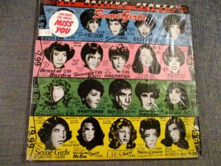 Vg,  1978 Rolling Stones " Some Girls " Rock Lp / Coc 39108 / Die - Cut
