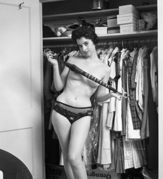 Vintage 1950s Negative - Nude Brunette Pinup Girl Pat O 