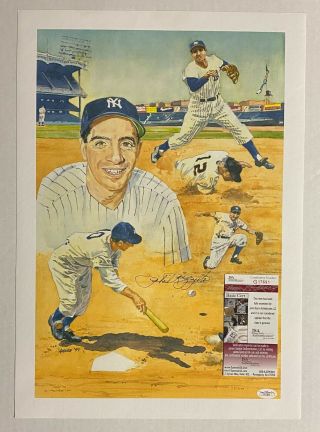 Phil Rizzuto Signed 11x17 Litho Autographed Auto Jsa York Yankees Hof