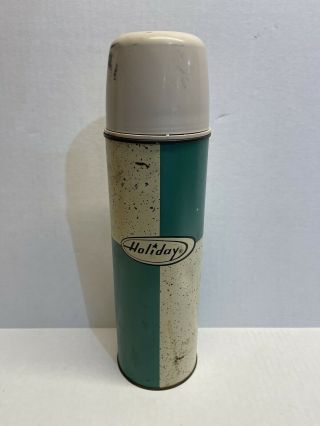 Vintage Holiday Gas Station Quart Size Thermos