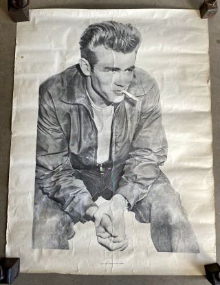 Vintage James Dean Poster By “i Was Lord Kitchener’s Valet” Circa 1970