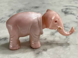 1950s Celluloid Plastic S.  A.  Reider Pink Elephant Germany Bobblehead Nodder