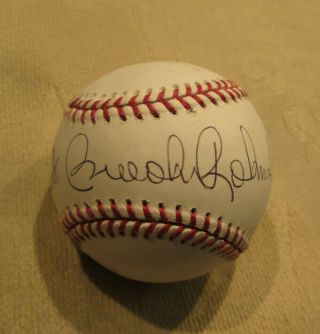 Vintage Brooks Robinson Auto Signed Baseball Baltimore Orioles Great Gift