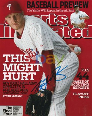 Roy Halladay Philadelphia Phillies Signed Sports Illustrated 8x10 Photo Reprint