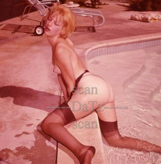 1960s Transparency - Nude Blonde Pinup Girl Arlette Thomas - Cheesecake T928203