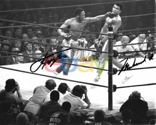 Joe Frazier Muhammad Ali Signed 8x10 Photo Reprint
