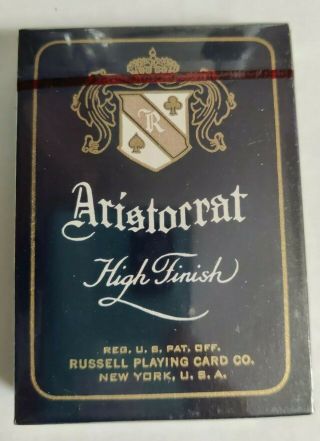 Vintage Tax Stamp Aristocrat Playing Cards - High Finish - Back No 1 - Very Rare