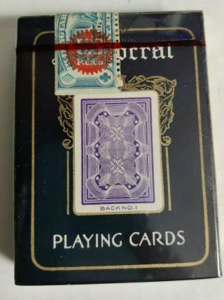 Vintage Tax Stamp Aristocrat Playing Cards - High Finish - Back No 1 - Very Rare 2