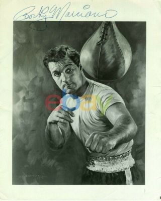 Rocky Marciano Signed 8x10 Autographed Photo Reprint