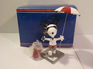 N Snoopy Peanuts On Parade At The Beach Fun In The Sun Westland W Box