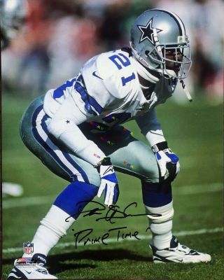Dallas Cowboys Deion Sanders Signed Autographed 8x10 Photo Reprint