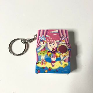 Vintage Lisa Frank Bunny Rabbit Ballerinas Mini Notebook Keychain