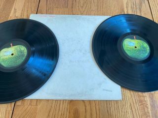 The Beatles White Album Dbl Vinyl Lp Capitol Records Swbo 101 Embossed Numbered