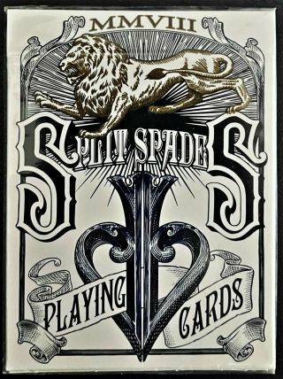 Split Spades Lions Blue - David Blaine - Playing Cards Deck