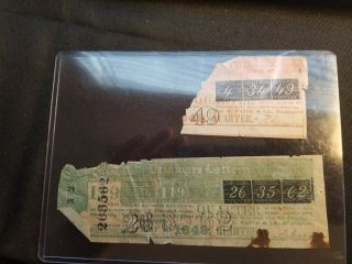 Rare 1848 Delaware Lottery Tickets