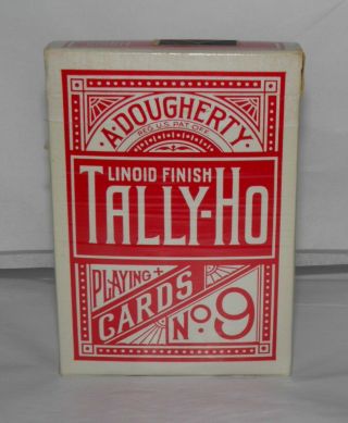 Vintage Tally - Ho Red Circle Back Blue Seal Playing Cards No Bar Code Ohio