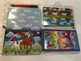 Lisa Frank All In One Stationery Pack Rainbow Chaser & Lollipop Horses Rainbows