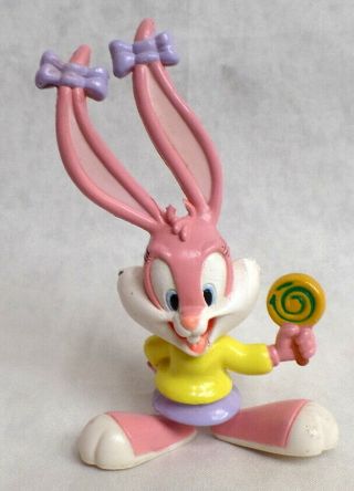 Babs Bunny Tiny Toons Pvc Lollipop Sucker Figure Looney Warner Brothers Wb