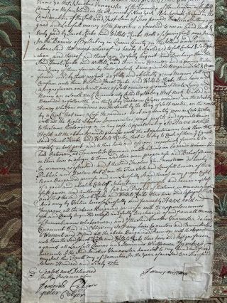 1760 Huntington,  Long Island,  Ny Deed - Of A Salt Meadow To Jacob Kirbe