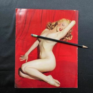 1953 Marilyn Monroe Golden Dreams 8 " X10 " Lithograph Red Velvet