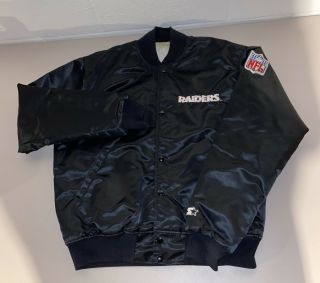 Vintage Rare Starter Pro Line Oakland Raiders Satin Jacket - Men’s Large L
