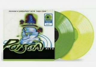 Poison Greatest Hits 1986 - 1996 2lp Yellow Green Vinyl Walmart Exclusive