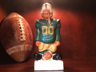Vintage Fred A Kail Football Bank,  Green & GOLD Color could Be Green Bay Packers 2