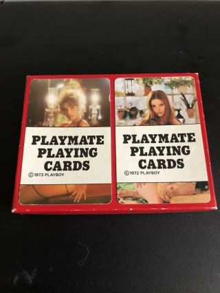 Rare Vintage Risqué Playboy Playmate Playing Cards 1972 1973