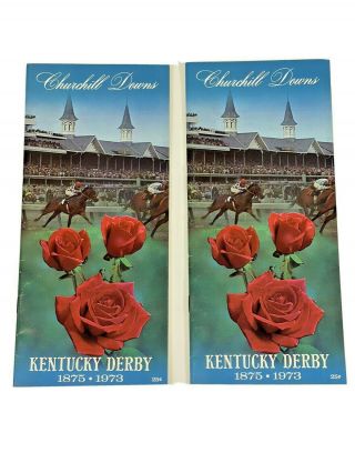 Crisp 2 Secretariat 1973 Kentucky Derby Horse Racing Program - Churchill Downs