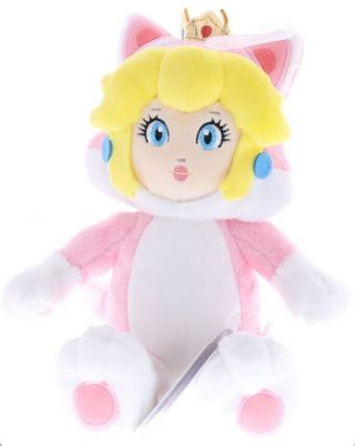 Mario Brothers Plush Stuffed Toy Doll Plushie Little Buddy Cat Princess Peach