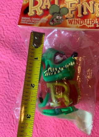 Official 2001 Ed “Big Daddy” Roth Rat Fink 3” Wind Up Toy NIP In Package 3