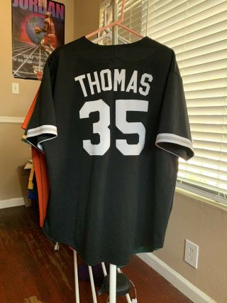 VINTAGE RARE MADE IN USA MAJESTIC CHICAGO WHITE SOX 35 FRANK THOMAS JERSEY 2