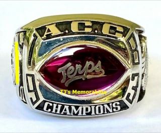 1983 Maryland Terps Football Acc Champions Championship Ring Player Jostens