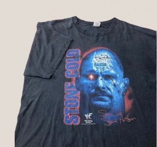 Vintage 90s Wwf Wwe Stone Cold Steve Austin Terminator Inspired T Shirt Size Xxl