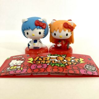Hello Kitty X Evangelion Rei Asuka Mini Figure Sanrio