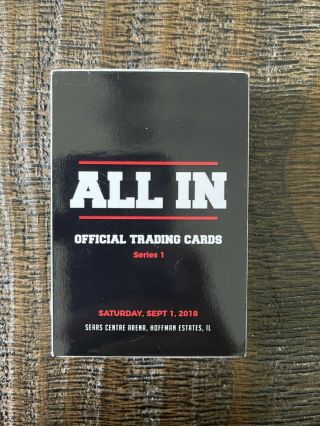 All In Trading Cards Series 1 Full Set Aew Cody Young Bucks Omega Chicago