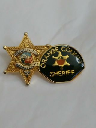 Deputy Sheriff Orange County Ca Mini Badge Lapel Pin California Law Enforcement