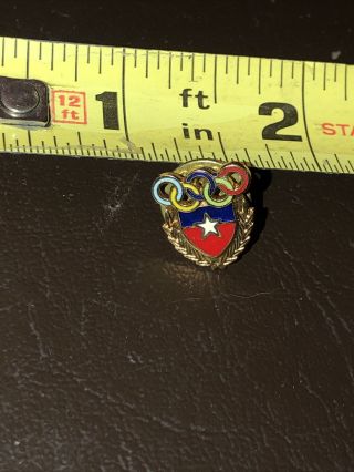 CHILE Olympic Committee COMITE OLIMPICO CHILENO Vintage Lapel PIN 2