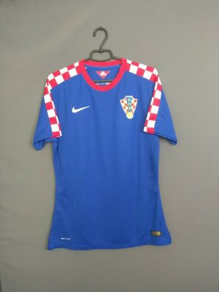 Croatia Jersey Authentic 2014 2016 Away Large Shirt Nike 578597 - 471 Ig93