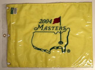 2004 Masters Golf Pin Flag Augusta National - Official Souvenir Type
