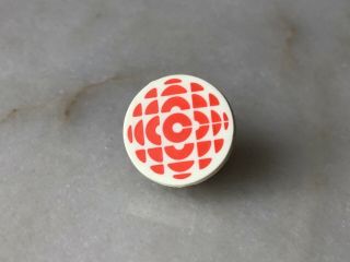 Vintage Cbc Canada Logo Pin Canadian Broadcasting Corporation Tv Radio Media